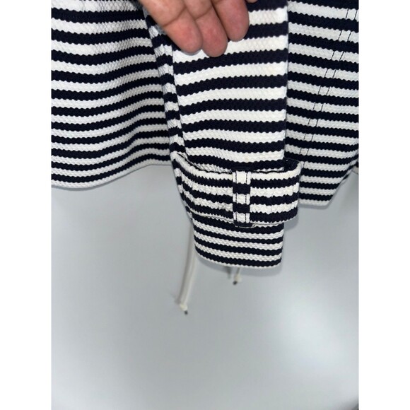Women's Cabi Harbor Nautical Jacket in Navy Blue and White Stripes Size L - Picture 10 of 12